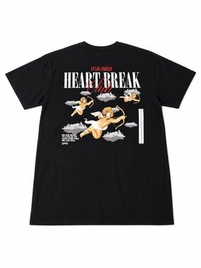 CVLA Heartbreak Club Black Graphic Tee